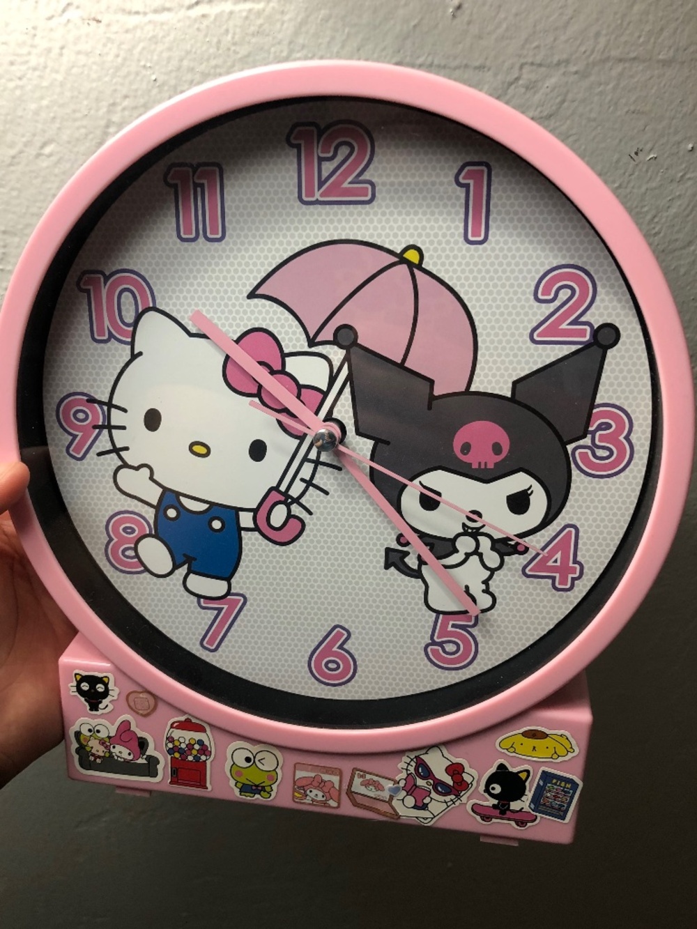 Hello Kitty n Kuromi Desk Clock